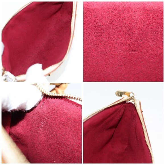 LOUIS VUITTON Multicolor Pochette Accessoires Pouch White M92649 LV Auth 131817V - Picture 15 of 16